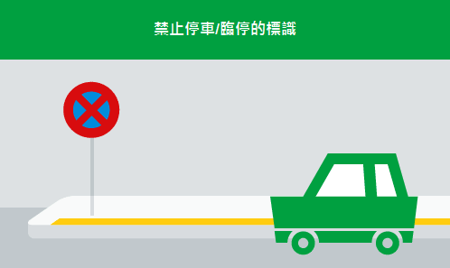禁止停車/臨停的標誌
