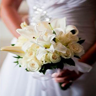 白玫瑰 & 百合花