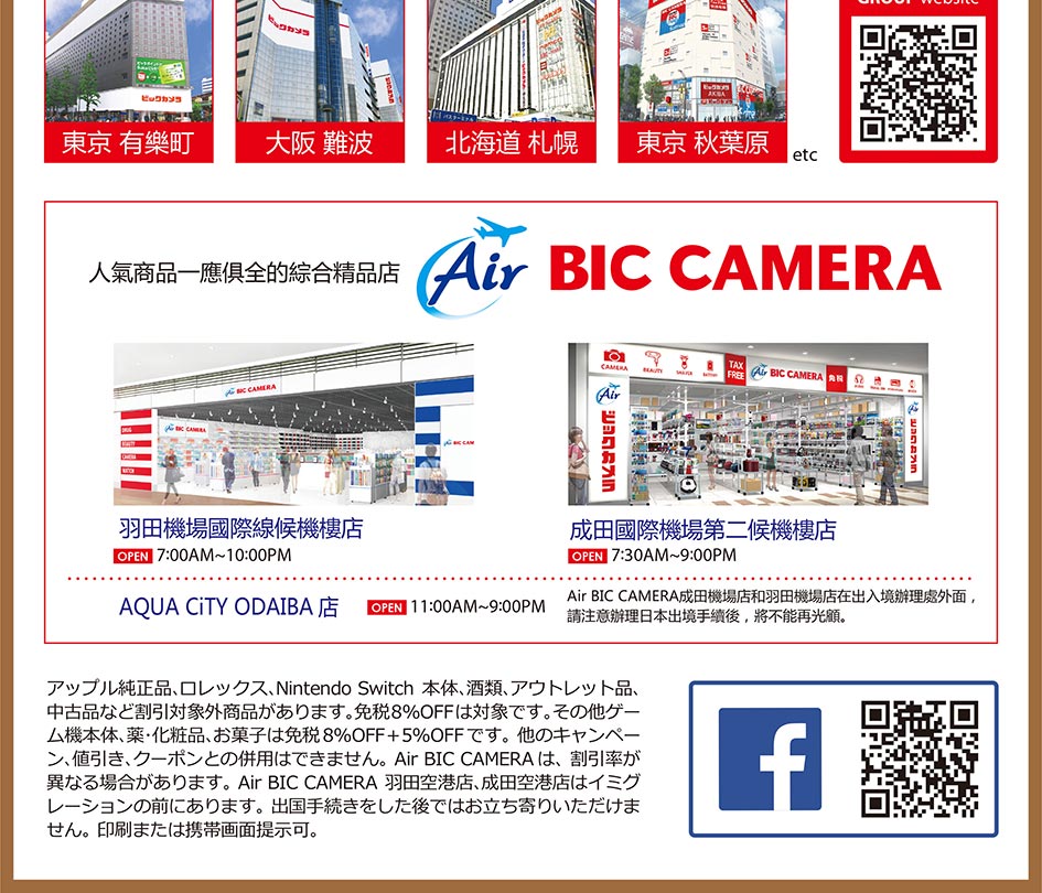 日本著名電器藥妝綜合商場bic camera
