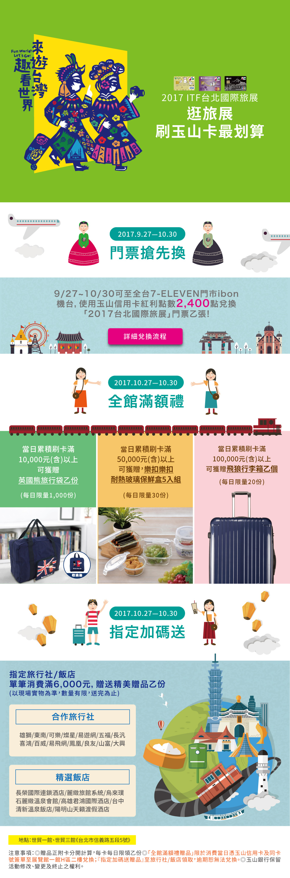 紅利點數換旅展門票